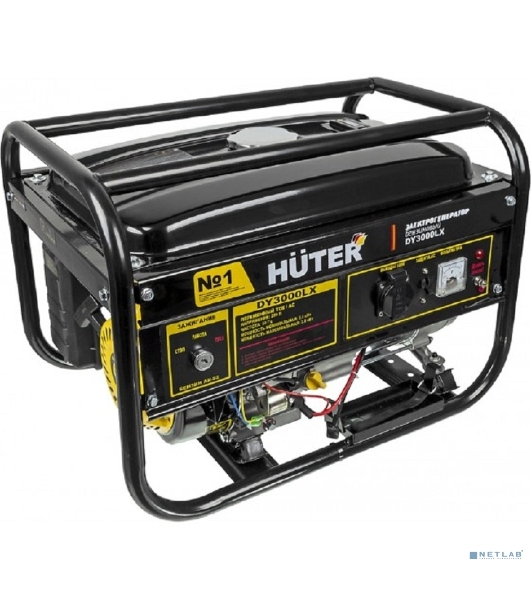 Электрогенератор бензиновый Huter DY3000LX, 2.7 кВт, 67 дБ, 45 кг