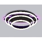 Потолочный светодиодный светильник FA8524 BK черный 146W 3000K-6400K+RGB 560*500*150 (ПДУ РАДИО 2.4G), фото6
