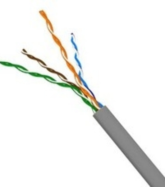 Кабель NewMax FTP CCA, 4 пары, cat.5e, PVC, серый, 305 м.