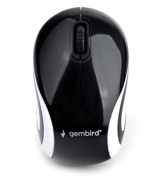 Мышь беспроводная Gembird MUSW-610 черный, 1200 dpi, радиоканал, USB, кнопки - 3