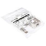 Кабель-адаптер ExeGate EXE-725C-45 (USB3.0 Type-C --> 1xRJ45 UTP 100Mbps/1000Mbps/2.5Gbps, Realtek Chipset RLT8156, корпус алюминиевый, серебристый), фото 1