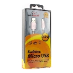 Кабель USB2.0 Cablexpert CC-G-mUSB02Cu-0.5M, AM/microB, серия Gold, длина 0.5м, золото, блистер, фото2