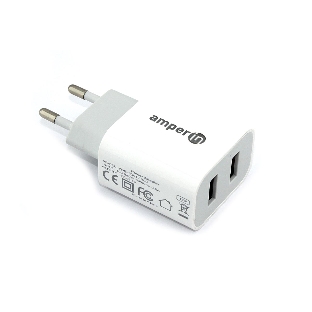 Блок питания (сетевой адаптер) Amperin 5V/2.4A 2USB (YDS-TC012-200)