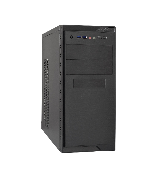 Компьютерный корпус Minitower ExeGate MA-372UX Black, mATX UN400, 120мм 2*USB+2*USB3.0, Audio