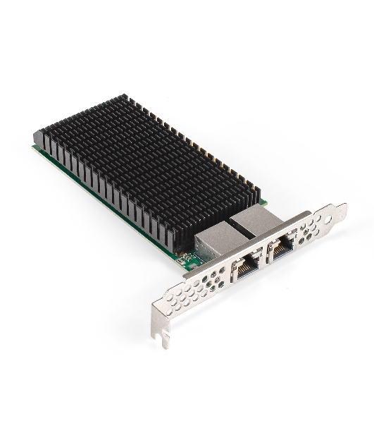 Сетевой адаптер ExeGate EXE-X540-T2 (PCI-E x8 v3.0, порты 2xRJ45 (медные), 10Gb/s (10/5/2.5/1Gb/s, 100Mb/s), Server NIC Intel Chipset X540-AT2)