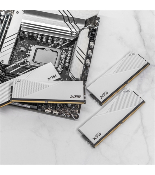 Оперативная память XPG Lancer, DDR5, 64GB (2x32GB), 6000MHz, CL30, DIMM, с радиаторами, белый