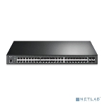 Коммутатор 48-port Gigabit PoE+ L2+ switch, 48 802.3af/at PoE+ ports, 4 Gb SFP slots, 1 RJ-45 + 1Micro-USB console ports, 348W PoE budget, фото23