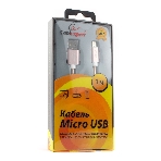 Кабель USB2.0 Cablexpert CC-G-mUSB02Cu-1M, AM/microB, серия Gold, длина 1м, золото, блистер, фото2