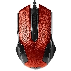 Мышь проводная Qumo Office M14 красный, 1000 dpi, USB, кнопки - 3, фото 1