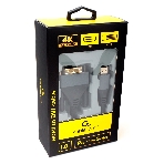 Кабель HDMI-DVI Cablexpert CC-HDMI-DVI-4K-6, 19M/19M, single link, 4K, медь, нейлоновая оплетка, метал.разъемы, 1.8м, черный, коробка, фото2