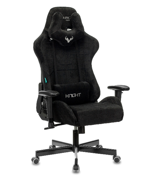 Кресло Бюрократ VIKING KNIGHT LT20 FABRIC черный, ткань, 120 кг, механизм качания