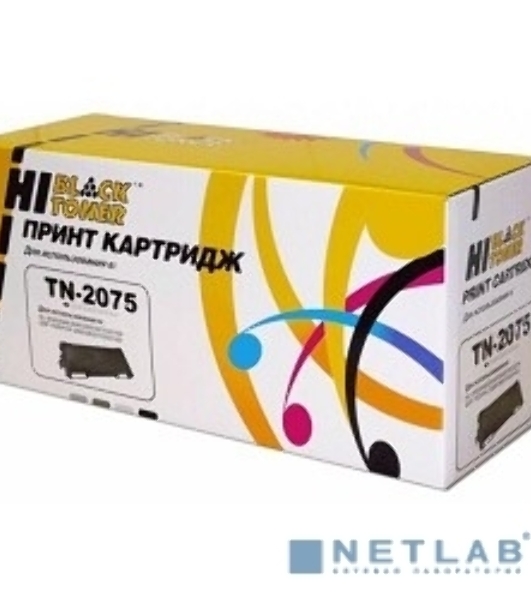 Расходные материалы Hi-Black TN-2075 Картридж лазерный Hi-Black для Brother 2030/2040/2070, 2500 стр.
