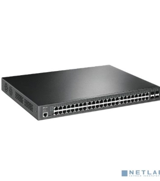 Коммутатор 48-port Gigabit PoE+ L2+ switch, 48 802.3af/at PoE+ ports, 4 Gb SFP slots, 1 RJ-45 + 1Micro-USB console ports, 348W PoE budget
