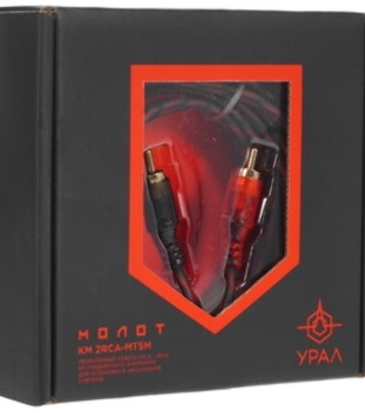 Кабель Ural КМ 2RCA МТ5М 5м межблочный 2RCA-2RCA омедненный алюминий