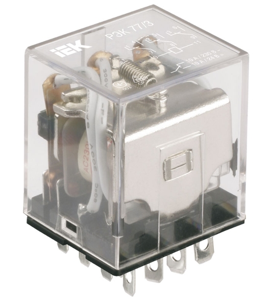 Реле РЭК 77-3 10А 24В DC IEK RRP10-3-10-024D