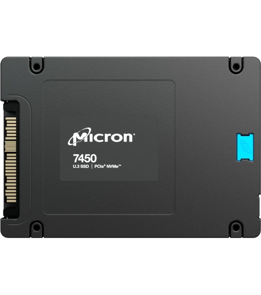 Накопитель SSD Micron 7450 Pro, 1.92Tb, 2.5', U.3, NVMe, R/W 6800/2700
