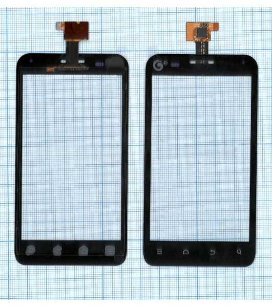 Сенсорное стекло (тачскрин) для ZTE V807 Blade C YZ-CTP465-FPC-V1, черное