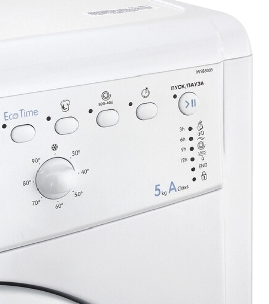 Стиральная машина Indesit EWSB 5085 BK CIS белый, загрузка фронтальная 5 кг, 800 об/мин., класс: А