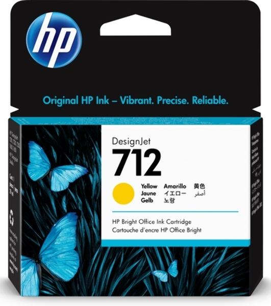 Картридж струйный HP 712 3ED69A желтый (29мл) для HP DJ Т230/630