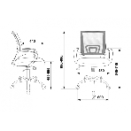 Кресло Бюрократ CH-695N/SL/BLACK черный, сетка, 120 кг, механизм качания, фото13