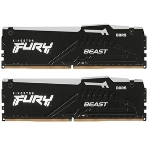 Оперативная память Kingston Fury Beast, DDR5, 32Gb (2x16 Gb), 6800 MHz, CL34, радиатор, черный, фото4