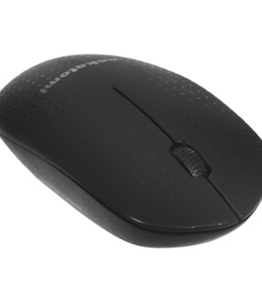 Мышь беспроводная Nakatomi MRON-02U черный, 1200 dpi, радиоканал, USB, кнопки - 3