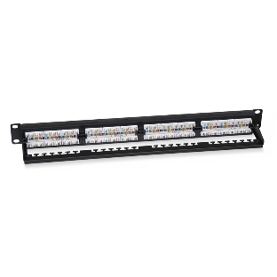 Патч-панель 19' (1U) Cabeus PL2-24-Cat.5e-Dual IDC, 24 порта RJ-45, категория 5e, Dual IDC, с задним кабельным организатором, new