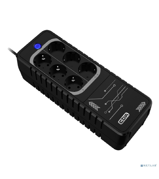 ИБП CBR LGT-650H-6F-LDB Offline 650VA/360W 5Ah12V 6 x Shuko+ Breaker