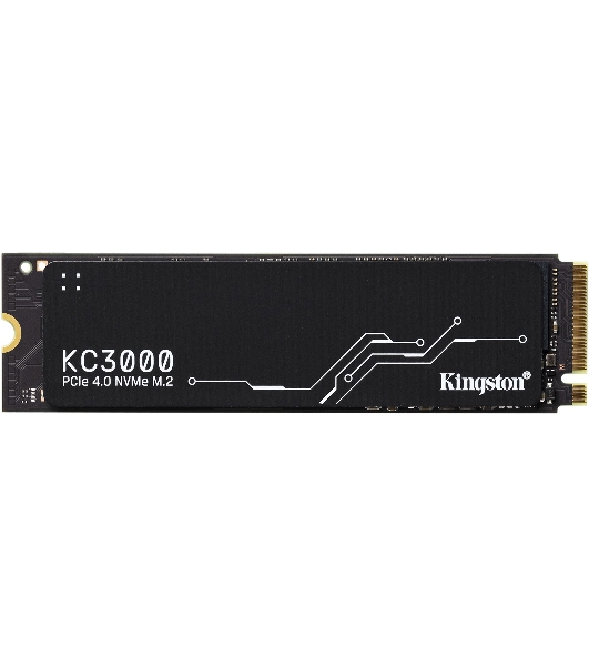 Накопитель SSD Kingston 512Gb M.2 KC3000 SKC3000S/512G (PCI-E 4.0 x4, up to 7000/3900Mbs, 3D TLC, NVMe, 400TbW, Phison E18, 22х80мм, LP heatsink)
