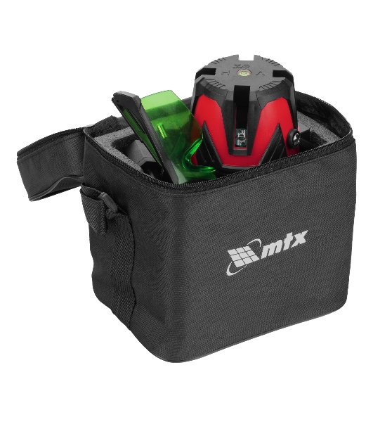 Лазерный уровень MTX MFL GREEN, 30 м, зеленый луч, акк. Li 2400 mAh, сумка, резьба 5/8'