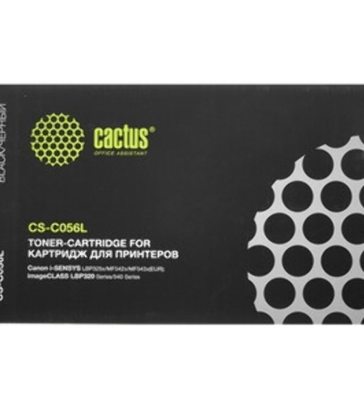 Картридж лазерный Cactus CS-C056L черный (10000 стр.) для Canon imageCLASS LBP320 Series/540 Series