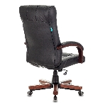 Кресло Бюрократ KB-10WALNUT/B/LEATH черный, кожа, фото13