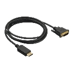 Кабель аудио-видео Buro 1.1v DisplayPort (m)/DVI-D (Dual Link) (m) 2м. Позолоченные контакты черный (BHP DPP DVI-2), фото 1