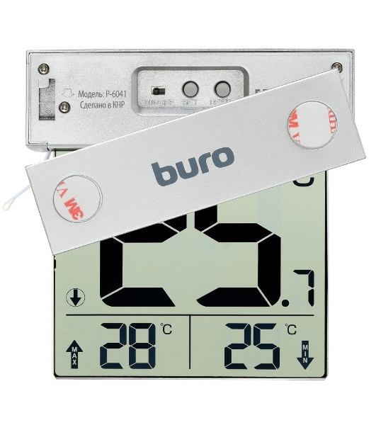 Термометр Buro P-6041 серебристый