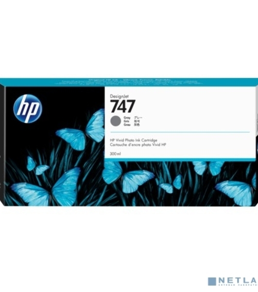 Картридж струйный HP 747 300-ml хроматический серый для HP DesignJet Z9+