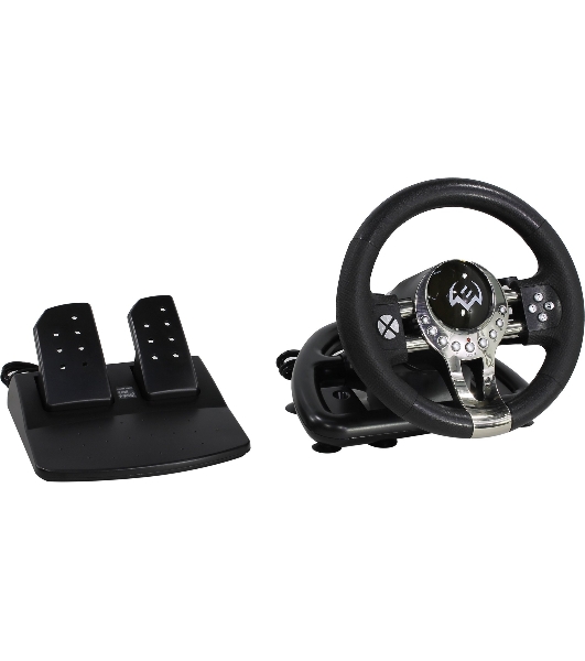 Руль SVEN GC-W700 (педали, вибро, скоба, лепестки, АКПП, D-pad, 12 кл, резин. вставки, PC/Xinput)