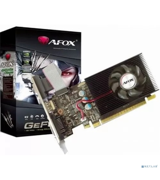 Видеокарта AFOX GT730 DDR3 4G 128Bit, LP Single fan, RTL (AF730-4096D3L6) RTL