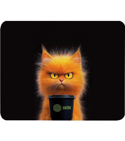 Коврик для мыши Cactus Red Cat 220x180x2мм (CS-MP-P11XS)