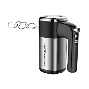 Миксер Centek CT-1120 черный/сталь 1200 Вт,, 5 скоростей+турбо, взбивание/замешивание