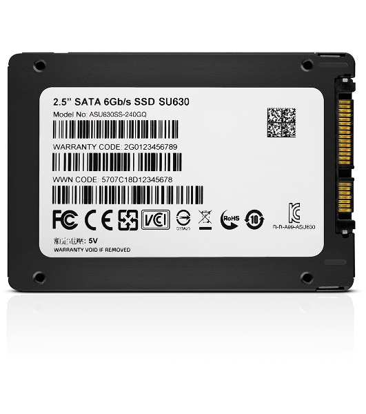 Накопитель SSD ADATA SU630, 240Gb, SATA III, 2.5', R/W 520/450
