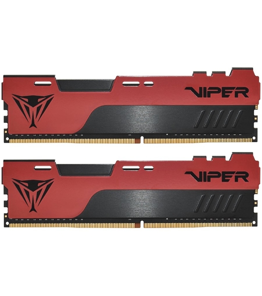 Оперативная память Patriot Viper Elite II, DDR4, 32GB (2x16 GB), 3200 MHz, CL18, DIMM, радиатор, красный, черный