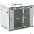 Настенный телекоммуникационный шкаф Rexant 19' 9U 550×400 мм, дверь стекло, с задней стенкой, разборный, серый (RAL 7035), фото3