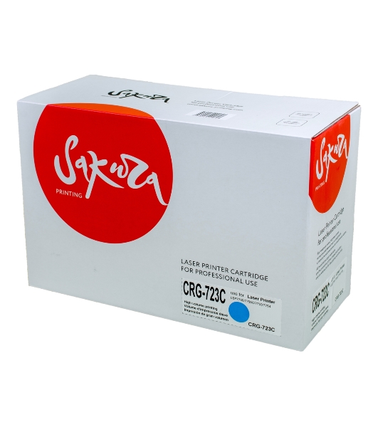 Картридж лазерный Sakura CRG723C для Canon LBP7700/7750C/7753/7754, синий, 8500 к.