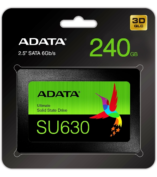 Накопитель SSD ADATA SU630, 240Gb, SATA III, 2.5', R/W 520/450