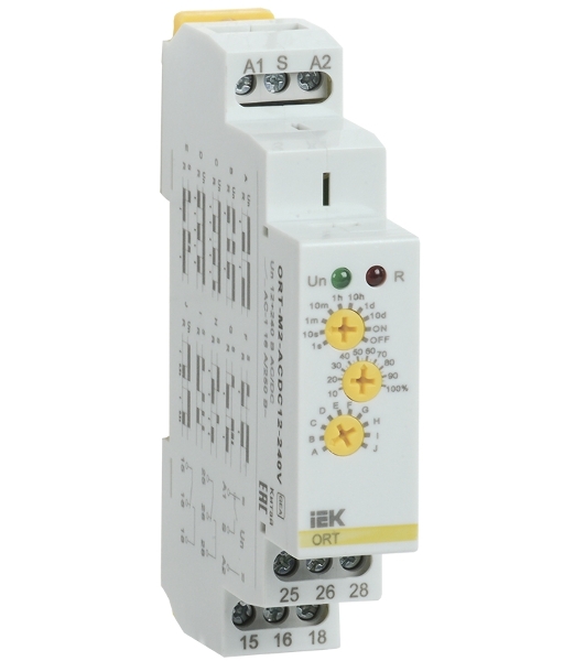 Реле времени многофункц. ORT 2 контакта 12-240В AC/DC IEK ORT-M2-ACDC12-240V