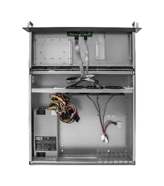 Серверный корпус ExeGate Pro EX293177RUS 2U550-HS08 RM 19', высота 2U, глубина 550, БП 1U-1000ADS, 8xHotSwap, USB