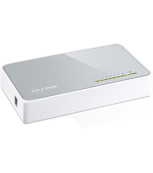 Коммутатор TP-Link SOHO TL-SF1008D Коммутатор 8-port 10/100M mini Desktop Switch, 8 10/100M RJ45 ports, Plastic case