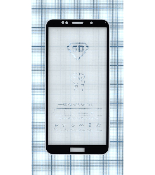 Защитное стекло 'Полное покрытие' Huawei Y5p черный