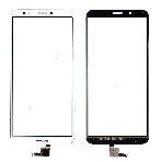 Сенсорное стекло (тачскрин) для Huawei Honor 7C pro, белое, фото3