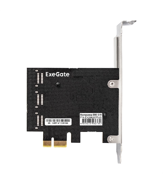 Контроллер ExeGate EXE-516 (PCI-E x4 v3.0, SATA3 6Gb/s, 6 int, ASMedia Chipset ASM1166)